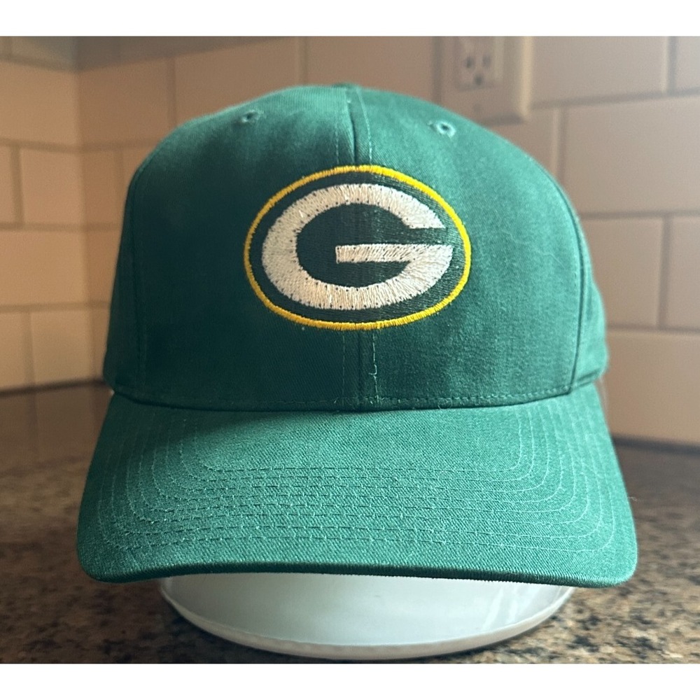 Vintage Green Bay Packers Logo 7  Lightwear Cap Hat Green LED‎ Logo Strap Back